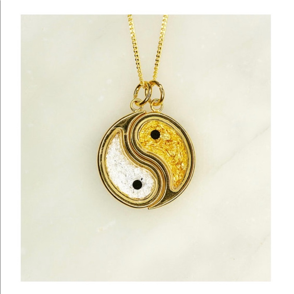 Australian Gold Yin Yang necklace